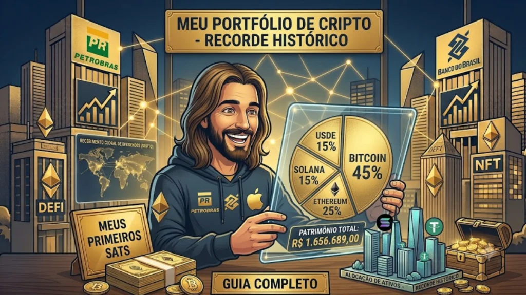 Sua Carteira de Criptomoedas deve ser dividida em porcentagens respeitando o Bitcoin como base.