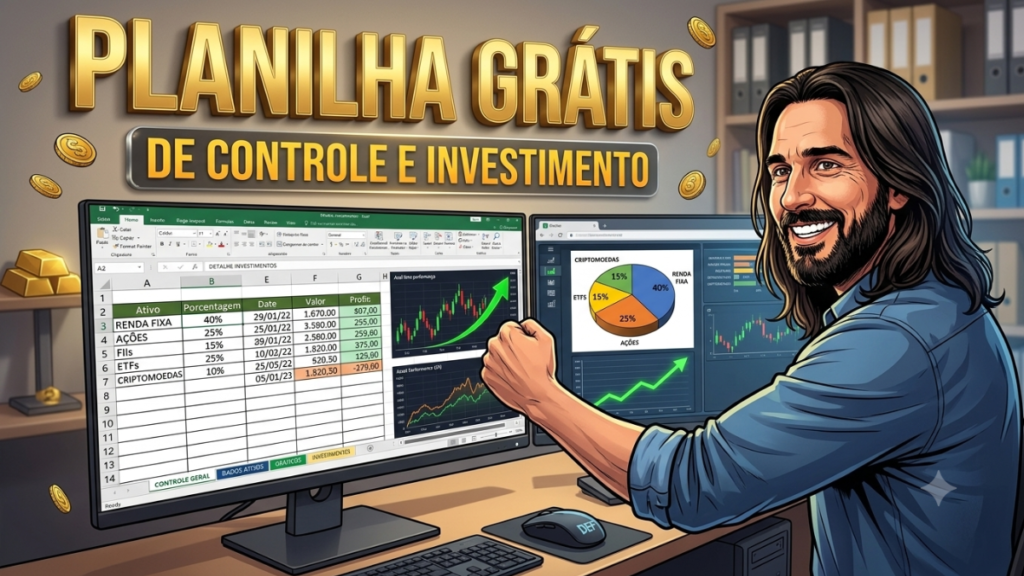 Planilha de Controle Financeiro e Investimentos (DE GRAÇA)